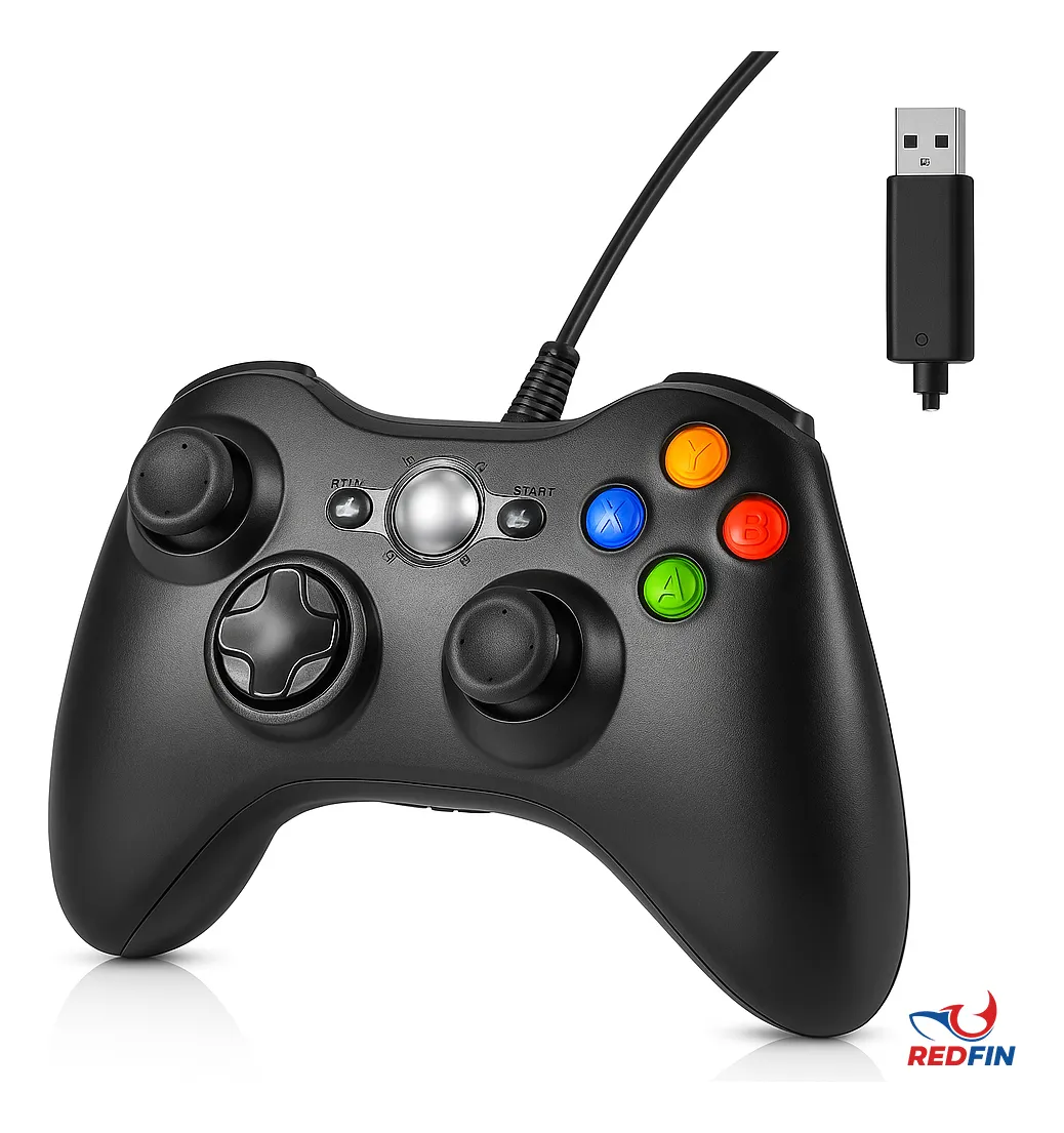 Controle Com Fio Para Xbox 360