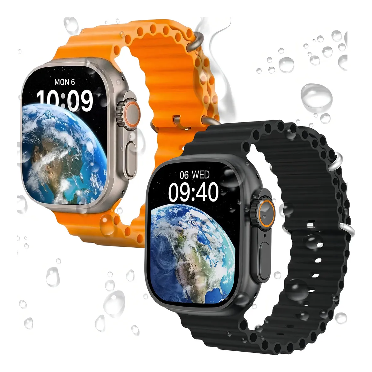Bazik Prime Relógio Smartwatch W69 Ultra Series 9 IP67 Cor Preto