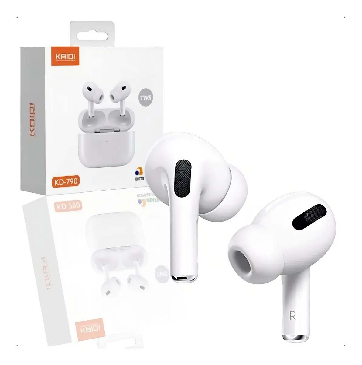 Fone Ouvido Kaidi Bluetooth 5.3 Sem Fio Kd790 Branco 